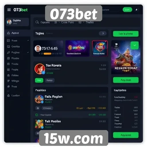 Mudanças recentes na interface do 073bet