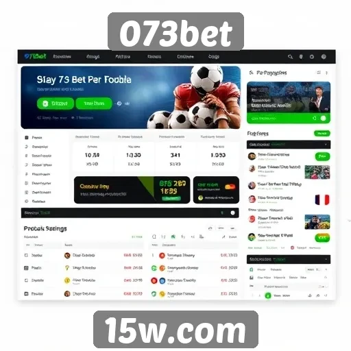 Interface e experiência do usuário no site 073bet